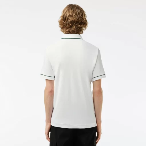 Lacoste Polo Shirts-Smart Paris Stretch Cotton Contrast Trim Polo Shirt