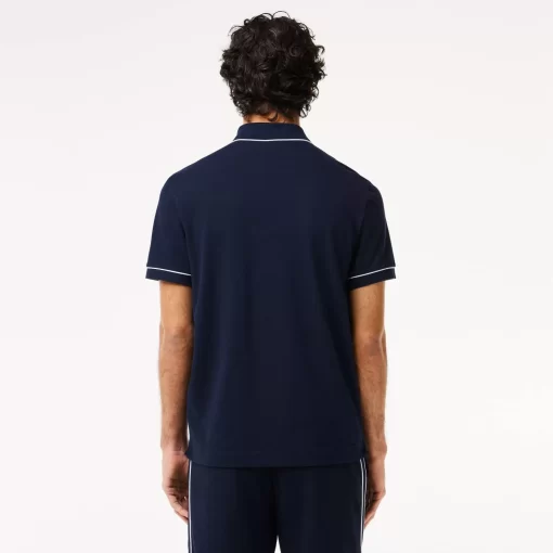 Lacoste Polo Shirts-Smart Paris Stretch Cotton Contrast Trim Polo Shirt