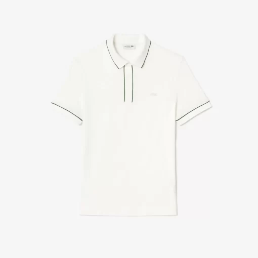 Lacoste Polo Shirts-Smart Paris Stretch Cotton Contrast Trim Polo Shirt