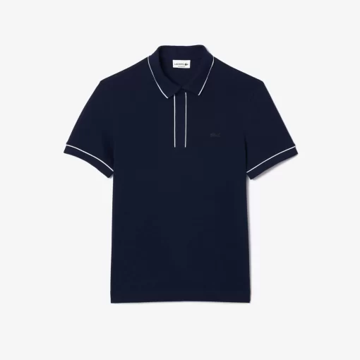 Lacoste Polo Shirts-Smart Paris Stretch Cotton Contrast Trim Polo Shirt