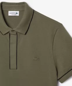 Lacoste Polo Shirts-Smart Paris Stretch Cotton Contrast Trim Polo Shirt