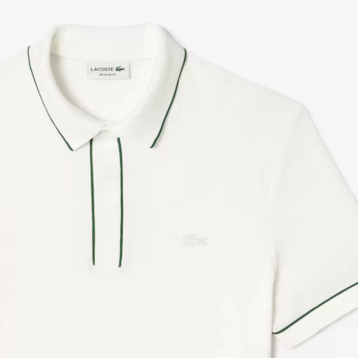 Lacoste Polo Shirts-Smart Paris Stretch Cotton Contrast Trim Polo Shirt