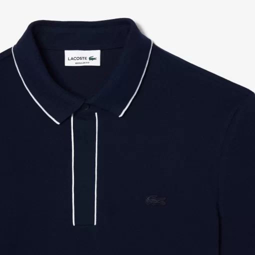 Lacoste Polo Shirts-Smart Paris Stretch Cotton Contrast Trim Polo Shirt