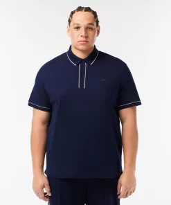 Lacoste Polo Shirts-Smart Paris Stretch Cotton Contrast Trim Polo Shirt