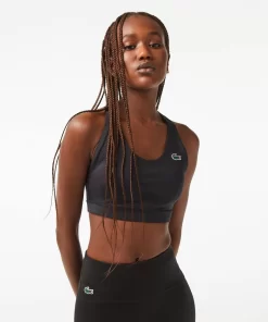 Lacoste Fitness & Training-Sport Bra With Contrast Crossover Back