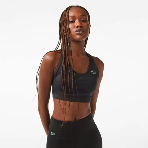 Lacoste Fitness & Training-Sport Bra With Contrast Crossover Back