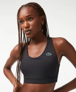 Lacoste Fitness & Training-Sport Bra With Contrast Crossover Back