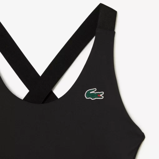 Lacoste Fitness & Training-Sport Bra With Contrast Crossover Back