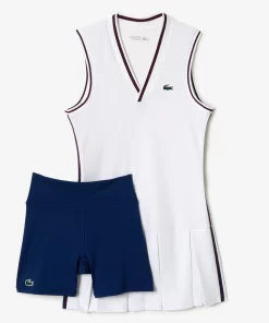 Lacoste Tennis-Sport Dress With Removable Pique Shorts