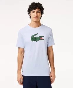 Lacoste Fitness & Training-Sport Ultra-Dry Croc Print T-Shirt