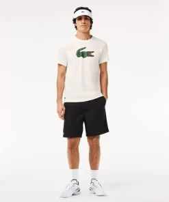 Lacoste Fitness & Training-Sport Ultra-Dry Croc Print T-Shirt