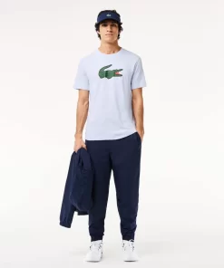 Lacoste Fitness & Training-Sport Ultra-Dry Croc Print T-Shirt