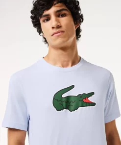 Lacoste Fitness & Training-Sport Ultra-Dry Croc Print T-Shirt