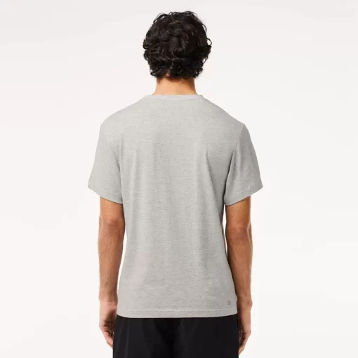 Lacoste Fitness & Training-Sport Ultra-Dry Croc Print T-Shirt