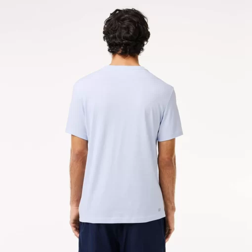 Lacoste Fitness & Training-Sport Ultra-Dry Croc Print T-Shirt