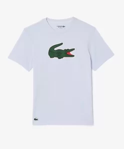 Lacoste Fitness & Training-Sport Ultra-Dry Croc Print T-Shirt