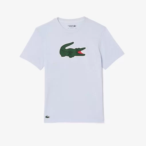 Lacoste Fitness & Training-Sport Ultra-Dry Croc Print T-Shirt