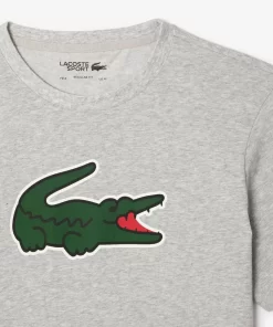 Lacoste Fitness & Training-Sport Ultra-Dry Croc Print T-Shirt