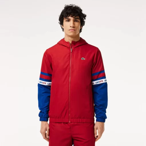 Lacoste Jackets & Coats-Sportsuit Logo Stripe Tennis Track Jacket