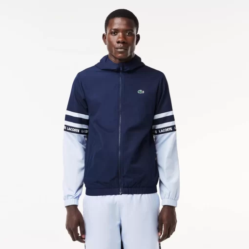 Lacoste Jackets & Coats-Sportsuit Logo Stripe Tennis Track Jacket