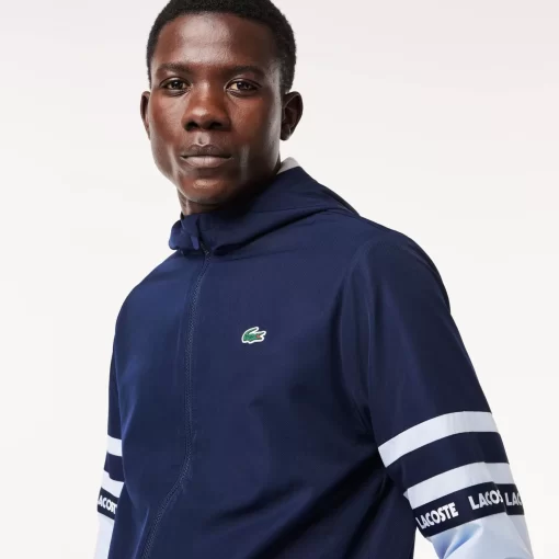 Lacoste Jackets & Coats-Sportsuit Logo Stripe Tennis Track Jacket