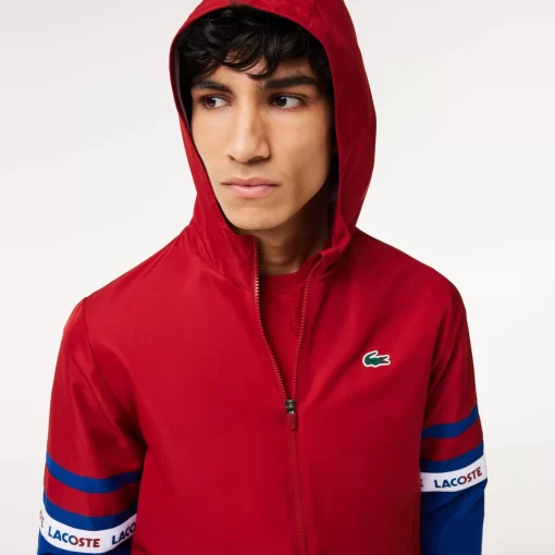 Lacoste Jackets & Coats-Sportsuit Logo Stripe Tennis Track Jacket