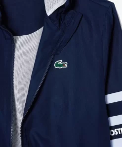 Lacoste Jackets & Coats-Sportsuit Logo Stripe Tennis Track Jacket