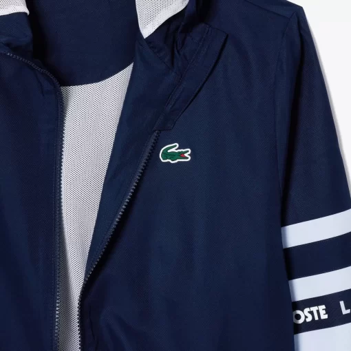 Lacoste Jackets & Coats-Sportsuit Logo Stripe Tennis Track Jacket