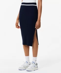 Lacoste Dresses & Skirts-Straight Cut Seamless 3D Flat Ribbed Skirt