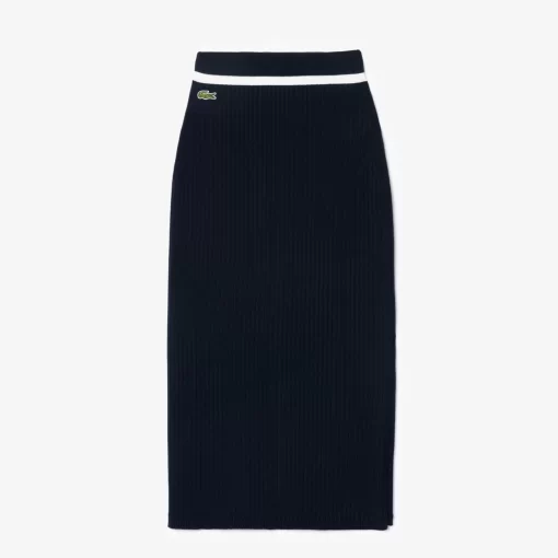 Lacoste Dresses & Skirts-Straight Cut Seamless 3D Flat Ribbed Skirt