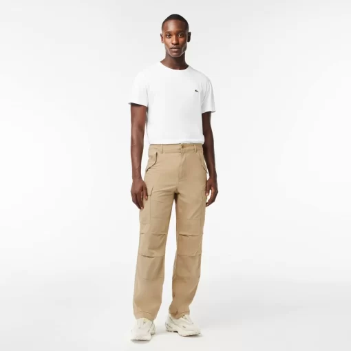 Lacoste Trousers & Shorts-Straight Fit Cotton Cargo Pants