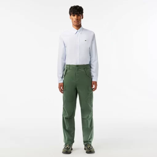 Lacoste Trousers & Shorts-Straight Fit Cotton Cargo Pants