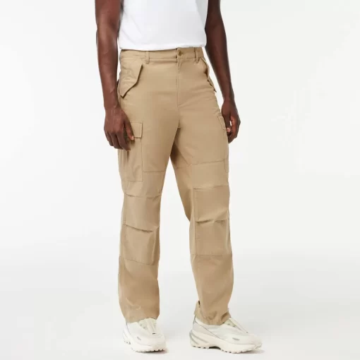 Lacoste Trousers & Shorts-Straight Fit Cotton Cargo Pants