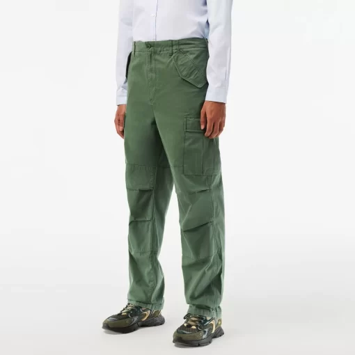 Lacoste Trousers & Shorts-Straight Fit Cotton Cargo Pants