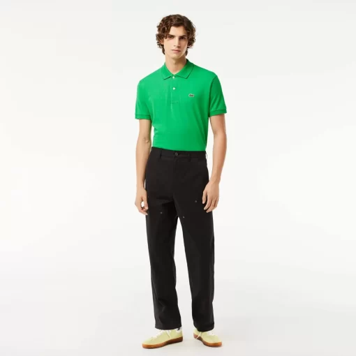 Lacoste Trousers & Shorts-Straight Fit Cotton Twill Cargo Pants