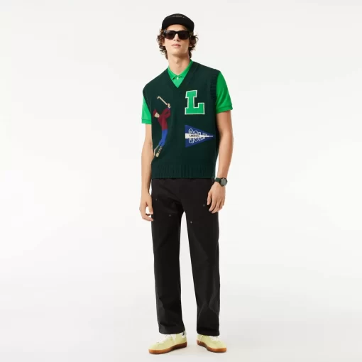 Lacoste Trousers & Shorts-Straight Fit Cotton Twill Cargo Pants