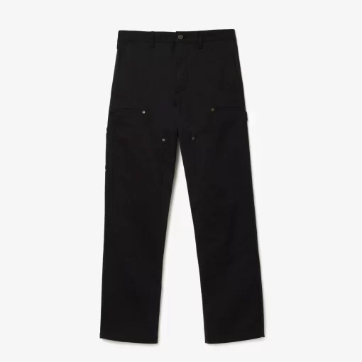 Lacoste Trousers & Shorts-Straight Fit Cotton Twill Cargo Pants