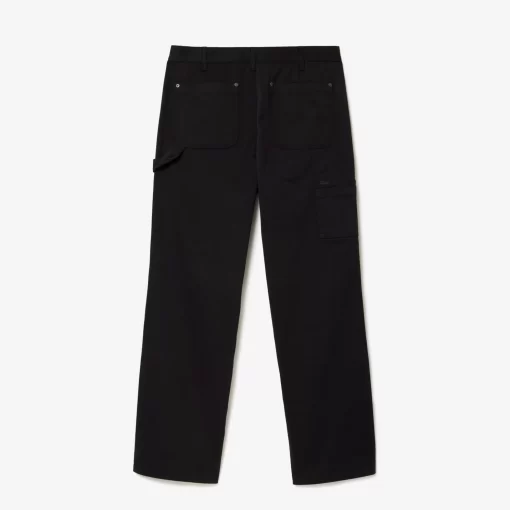 Lacoste Trousers & Shorts-Straight Fit Cotton Twill Cargo Pants