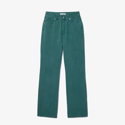 Lacoste Trousers & Shorts-Straight Leg Eco-Dyed Cotton Denim Jeans