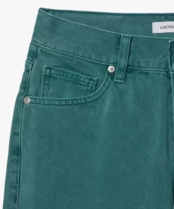 Lacoste Trousers & Shorts-Straight Leg Eco-Dyed Cotton Denim Jeans