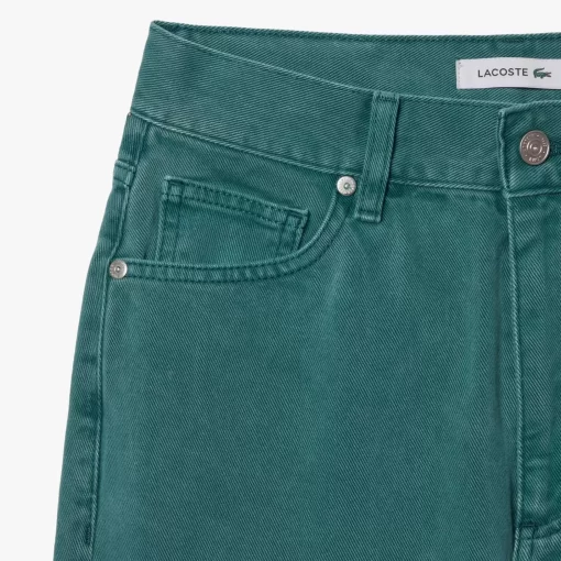 Lacoste Trousers & Shorts-Straight Leg Eco-Dyed Cotton Denim Jeans