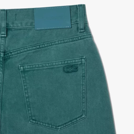 Lacoste Trousers & Shorts-Straight Leg Eco-Dyed Cotton Denim Jeans