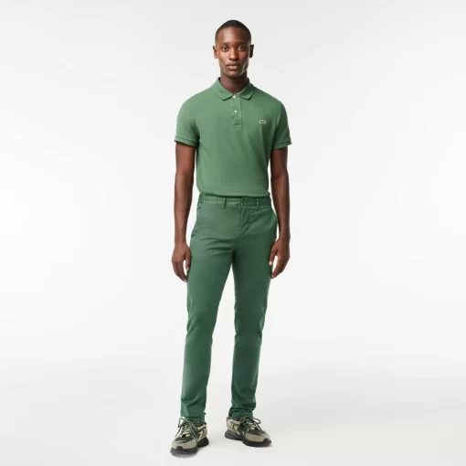 Lacoste Trousers & Shorts-Stretch Cotton Slim Fit Chino Pants