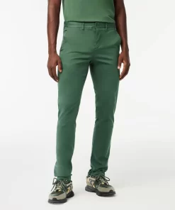 Lacoste Trousers & Shorts-Stretch Cotton Slim Fit Chino Pants