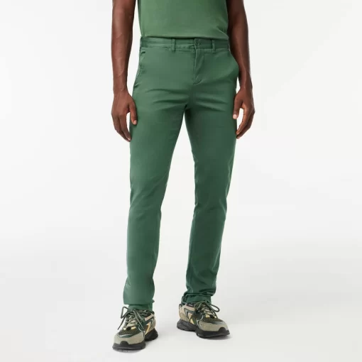 Lacoste Trousers & Shorts-Stretch Cotton Slim Fit Chino Pants