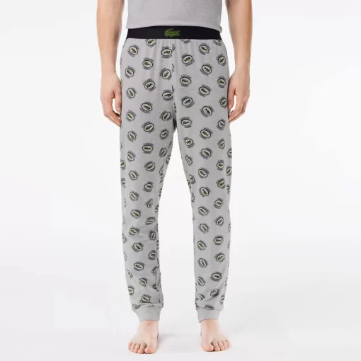 Lacoste Underwear & Lounge Wear-Stretch Jersey Pajama Set