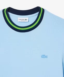 Lacoste T-Shirts-Stripe Collar Stretch Pique T-Shirt