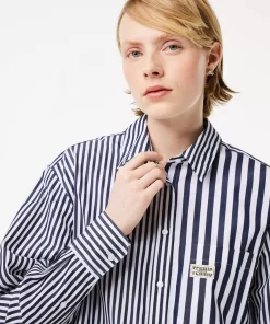 Lacoste Shirts & Tops-Striped Cotton Poplin Shirt