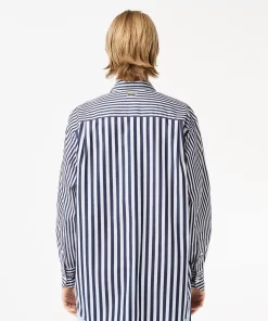 Lacoste Shirts & Tops-Striped Cotton Poplin Shirt