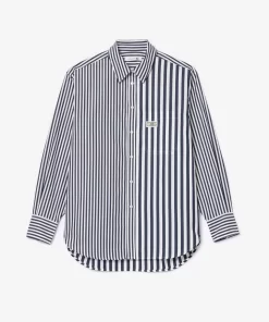 Lacoste Shirts & Tops-Striped Cotton Poplin Shirt